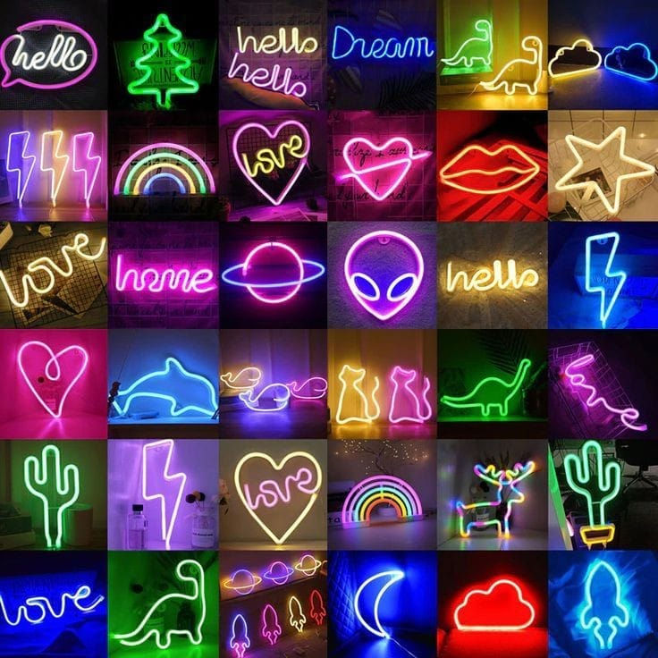 Cuadros y letras led