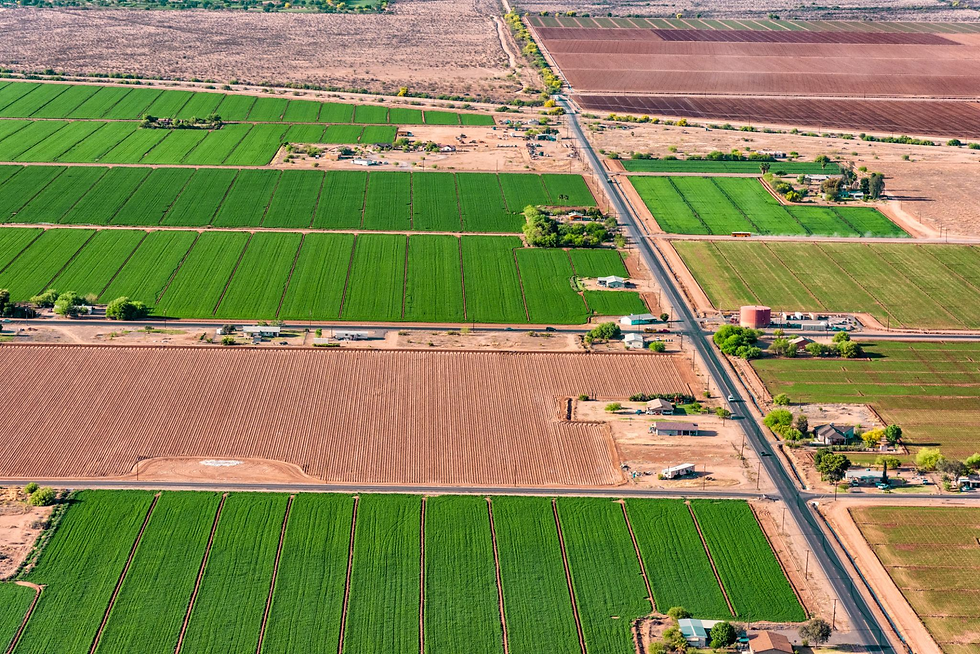 Arizona Desert Farmland Aerial