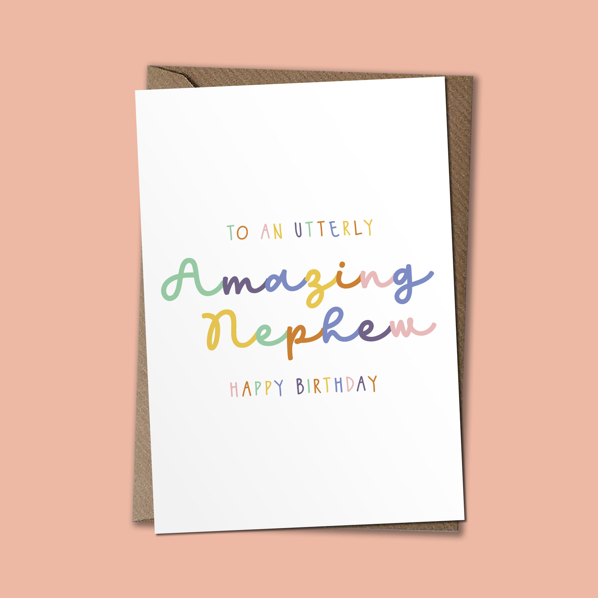 Utterly Amazing Nephew - Happy Birthday Card