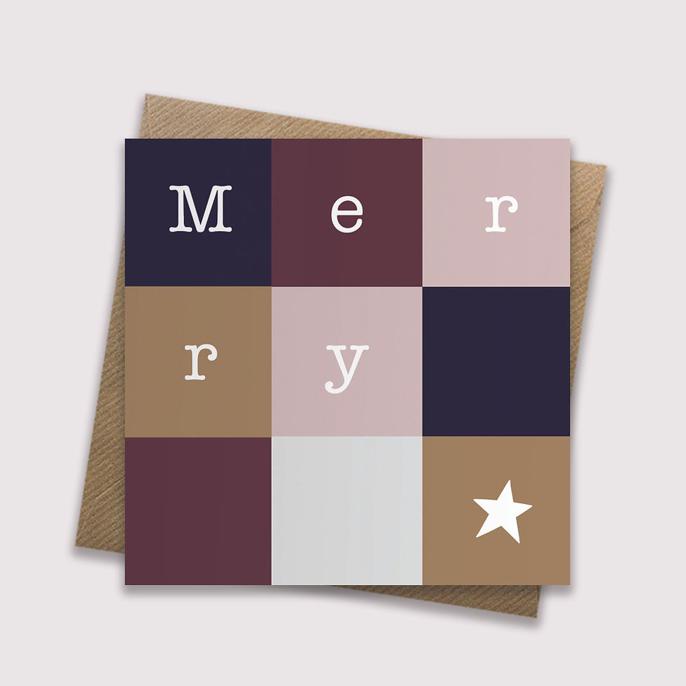 Thumbnail: Luxe Christmas Check Christmas Cards