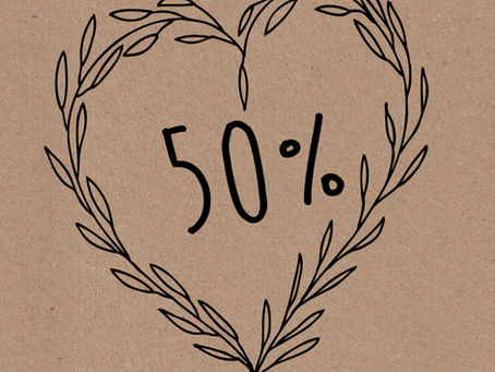 Wow, 50% of our target!