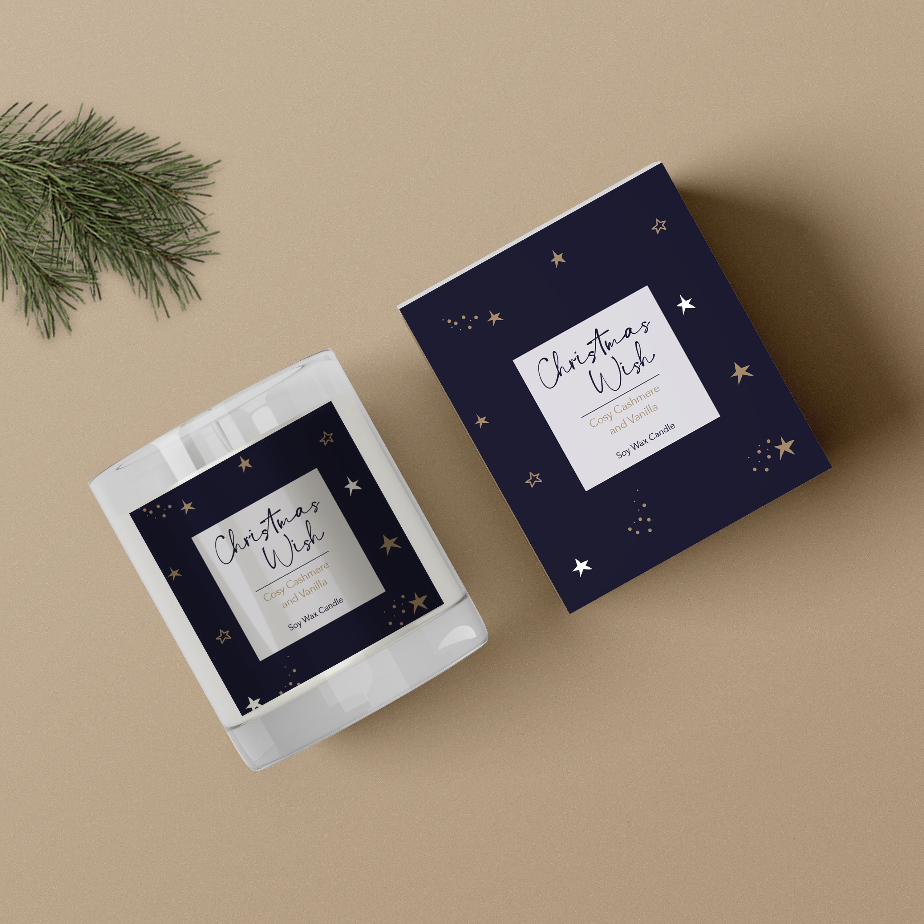 Christmas Wish - Hand Poured Soy Wax Candle for Christmas