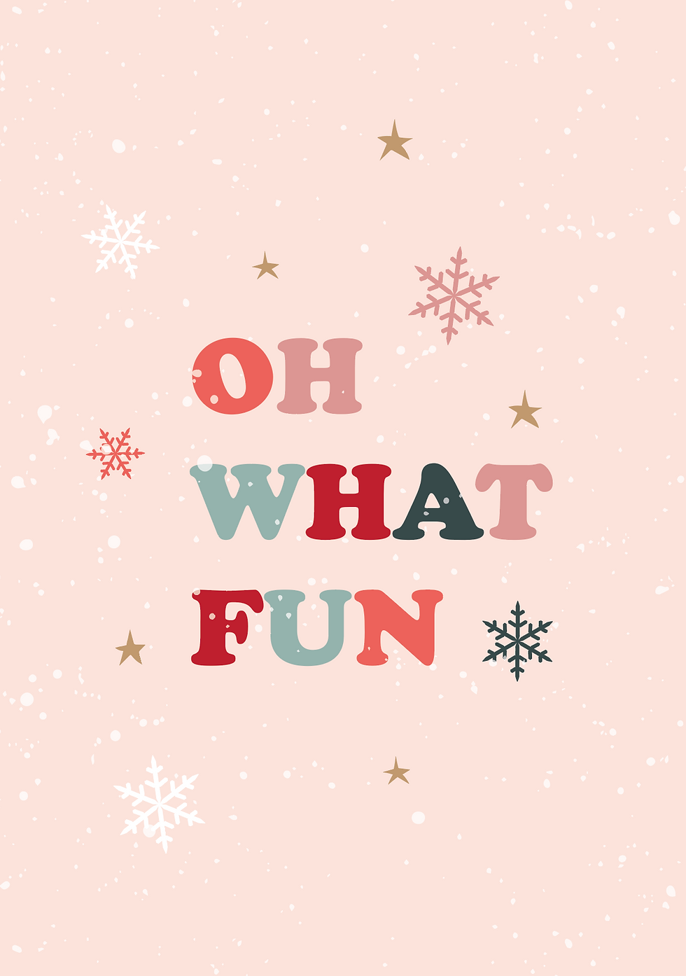 Thumbnail: Fun Festive Prints -  A5 Christmas Prints - The Pinks