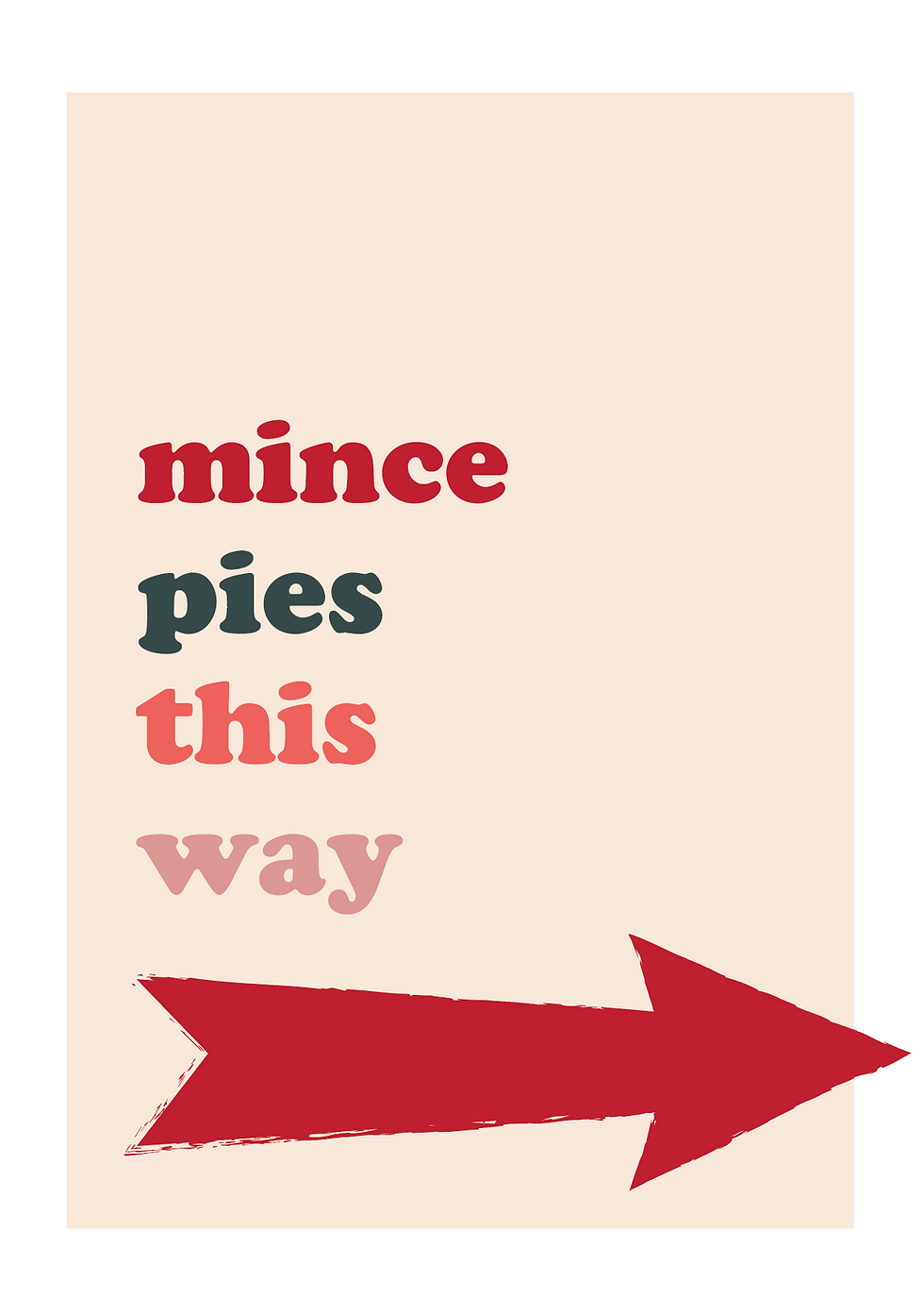 Thumbnail: Fun Festive Prints -  A5 Christmas Prints - The Pinks