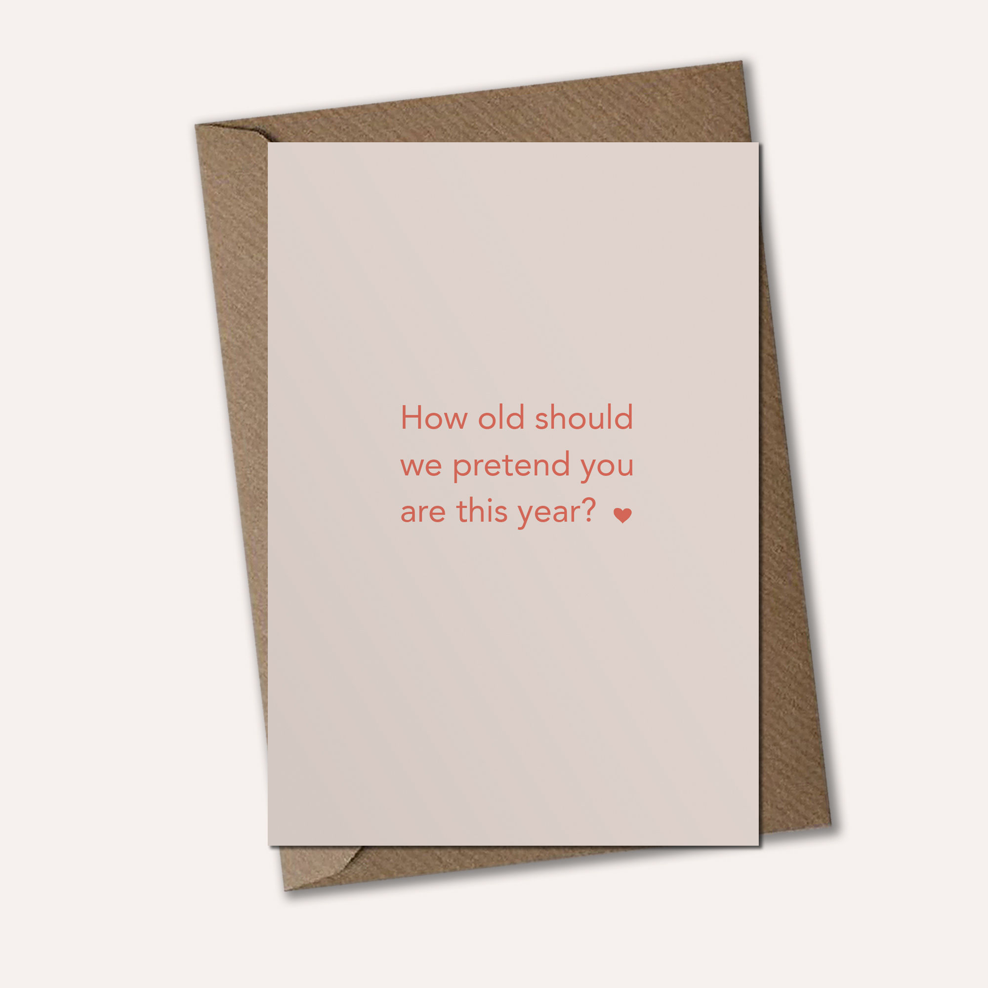 How Old? - Happy Birthday Card