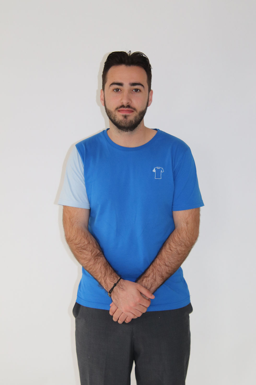 Miniature : tee shirt homme bleu et bleu justee