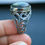 Thumbnail: Vintage Labradorite Silver Ring – Handmade 925 Sterling Gemstone Gift for Him or