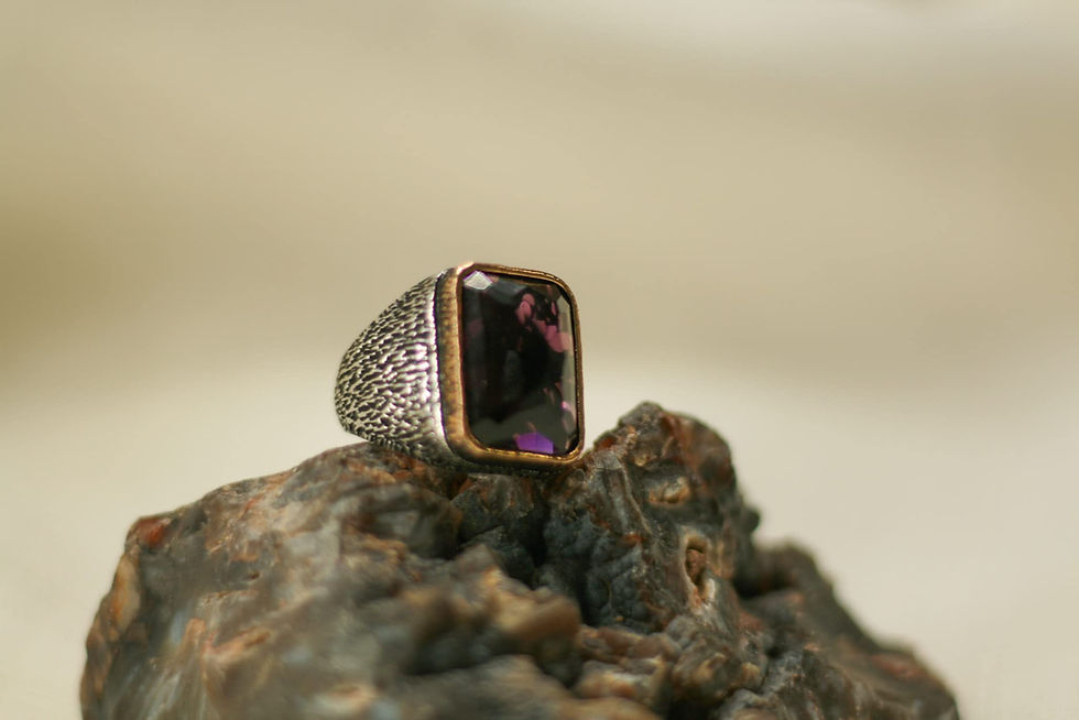 Thumbnail: Vintage Style 925 Sterling Silver Ring