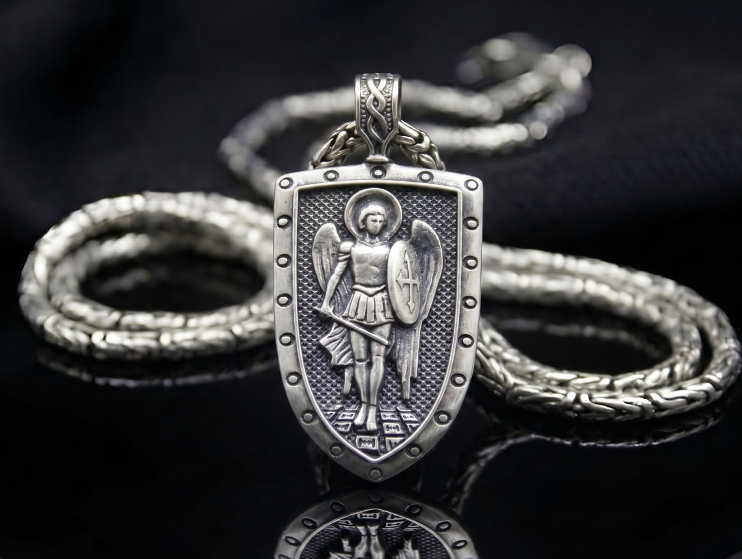 Guardian Shield 925 Sterling Silver Pendant