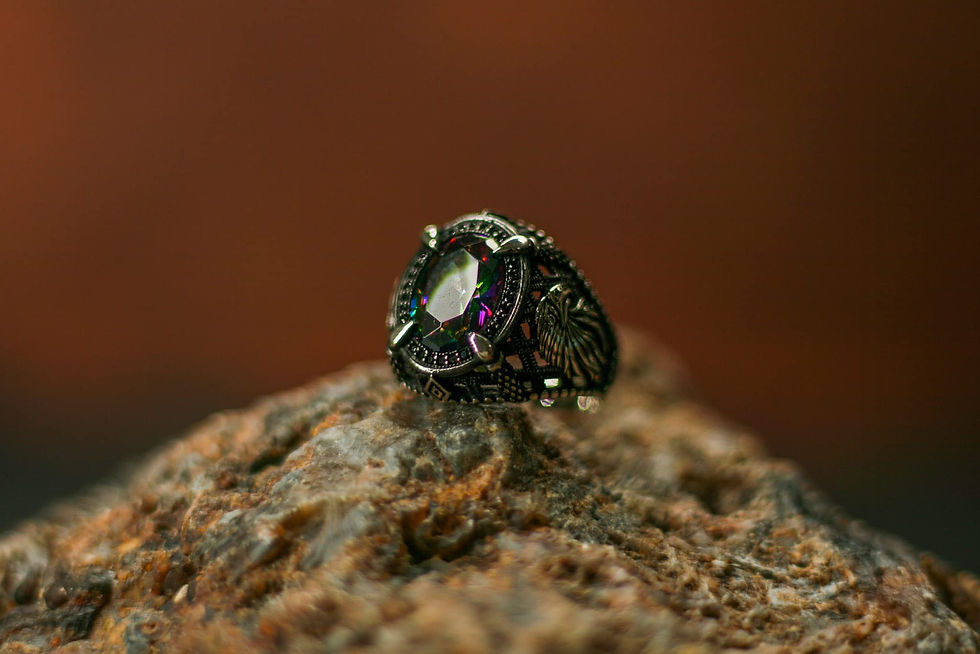 Thumbnail: Mystic Topaz Silver Ring