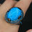 Thumbnail: Turquoise Ring – 925 Sterling Silver Handmade Vintage Style Gemstone Jewelry –