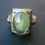 Thumbnail: Prehnite Ring for Women 925 Sterling Silver, Oval Gemstone Jewelry, Handmade
