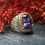 Thumbnail: Modern Motif Purple Zircon Stone Ring-925k Silver Jewelry-Silver Signet Ring