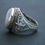 Thumbnail: Handmade Sterling Silver Moonstone Ring – Vintage Style Rainbow Gem, Unique Gift