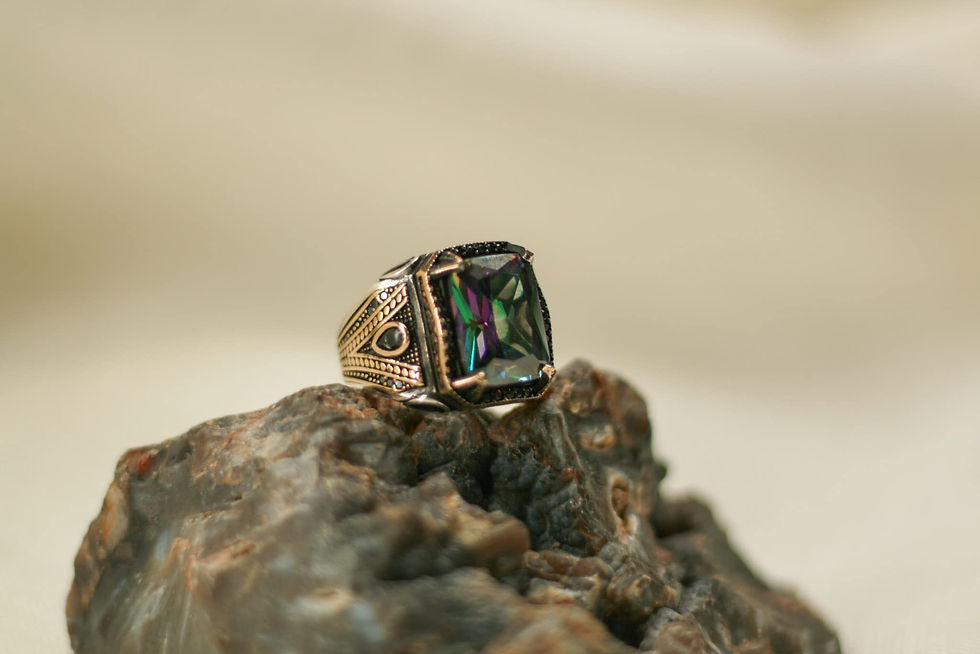 Thumbnail: Mystic Topaz Silver Ring