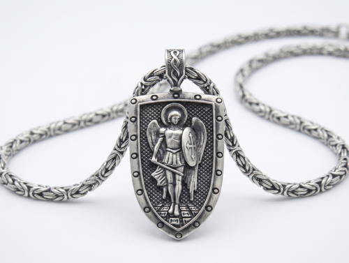 Guardian Shield 925 Sterling Silver Pendant | Roarsilver