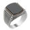 Thumbnail: 925k Silver Mens Ring-Handmade Mens Ring-Onyx Stone Ring-Signet Ring
