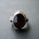 Thumbnail: 925 Sterling Silver Ring with Red Agate Stone – Handmade Natural Gem Design -