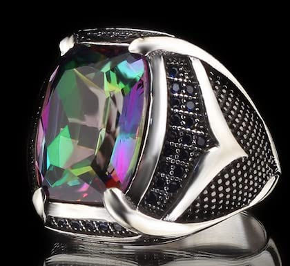 Thumbnail: Mystic Topaz Silver Ring