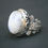 Thumbnail: Vintage Style Moonstone Ring – 925 Sterling Silver Handmade Gemstone Jewelry –