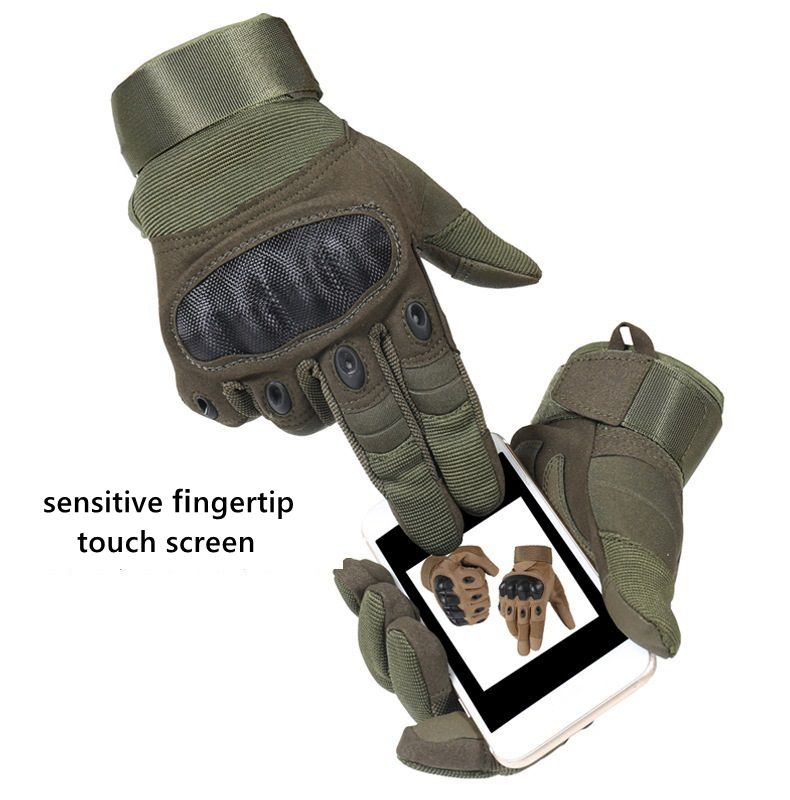 Thumbnail: Tactical Motorcycle Motocross Full Finger Gloves Motorbike Riding Racing Mittens