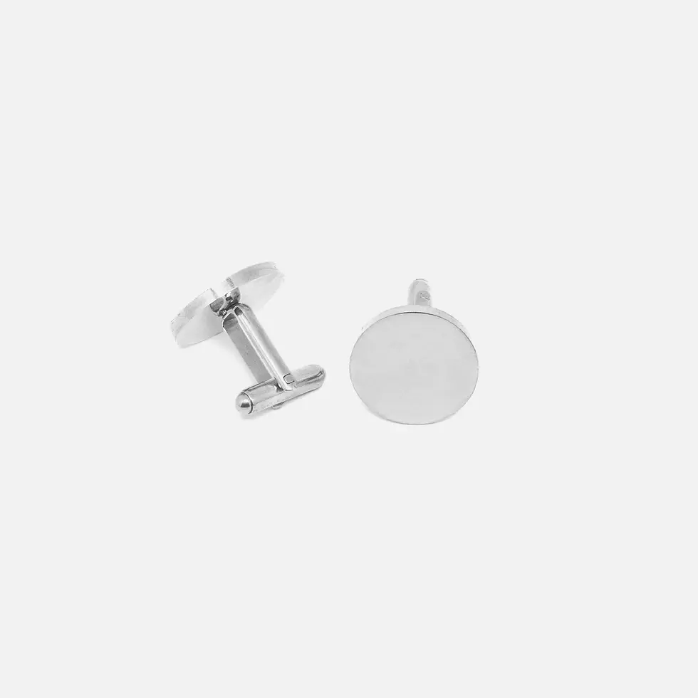 Thumbnail: Boutons de manchette pour homme en acier inoxydable Maroc