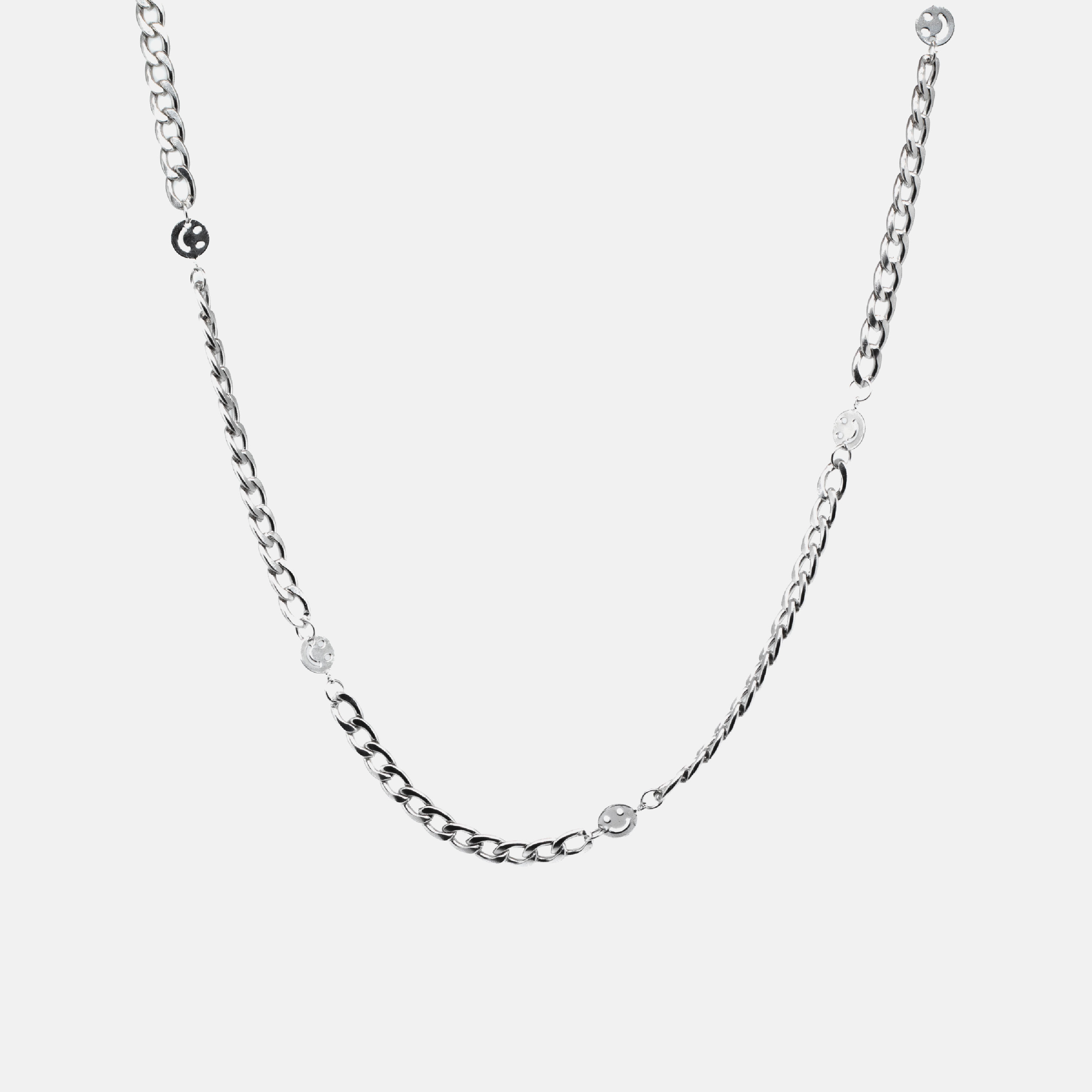 Smile collier argenté charms homme Atelier Botini