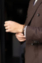 Tasty double bracelet marron porté homme Atelier Botini