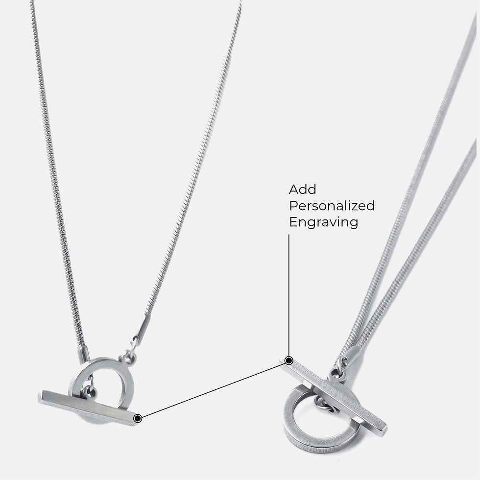 Miniature : Primetime collier argenté gravé homme Atelier Botini