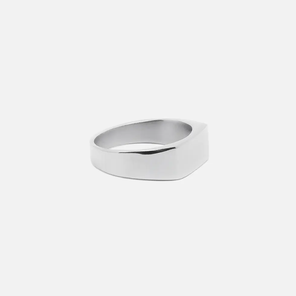Thumbnail: Level bague pour homme en acier inoxydable Maroc