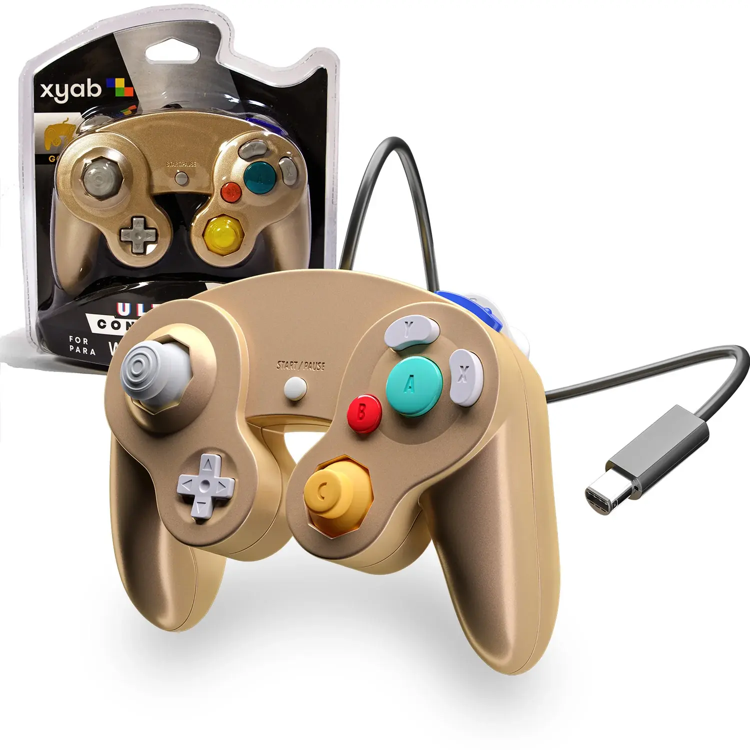 Nintendo GameCube/Wii Switch Gold Controller