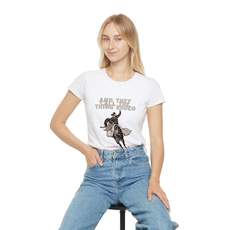 Thumbnail: And They Call The Thing Rodeo Women's Iconic T-Shirt