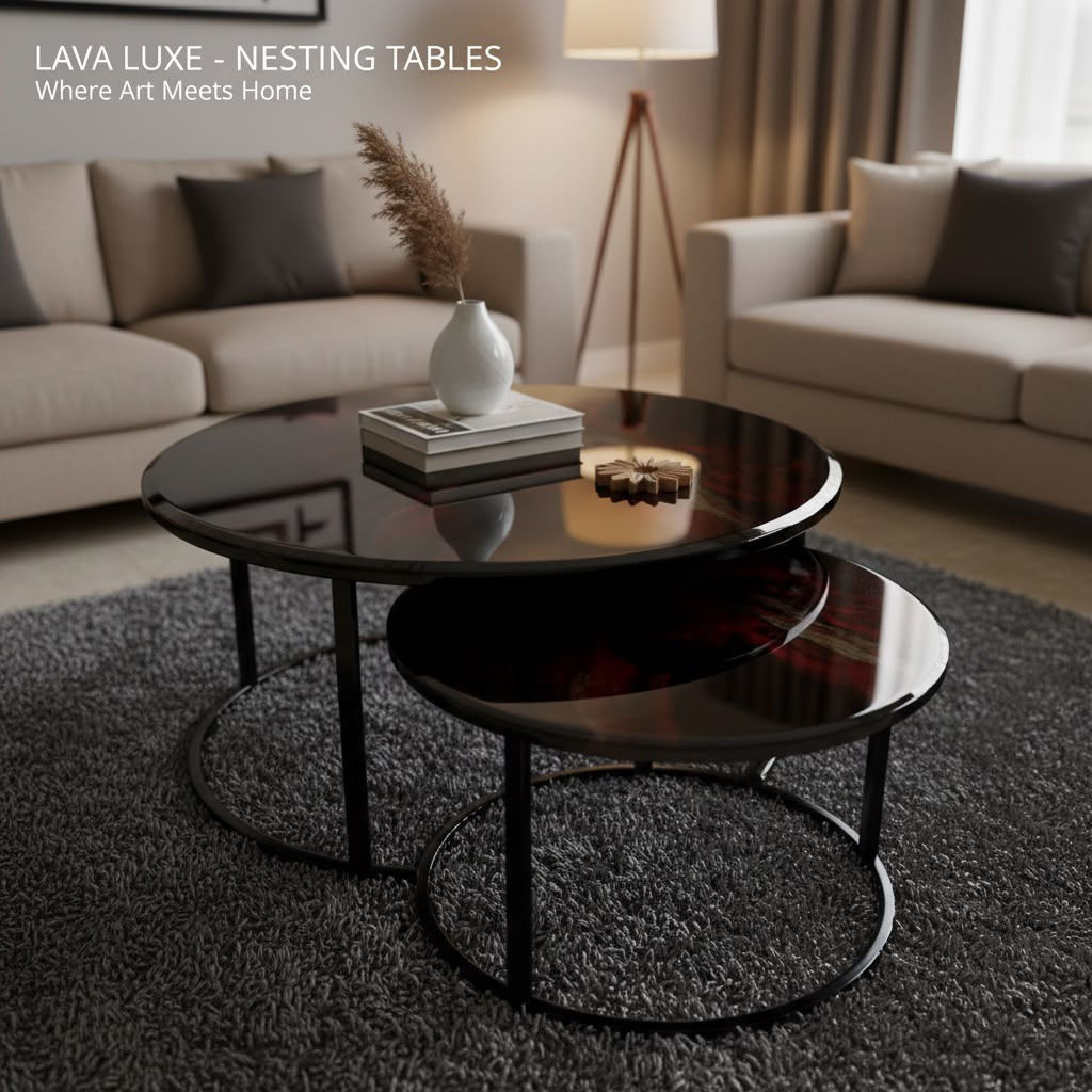 Lava Luxe Nesting Tables