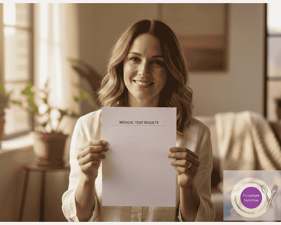 Woman receiving endometriosis diagnosis validation through non-invasive test