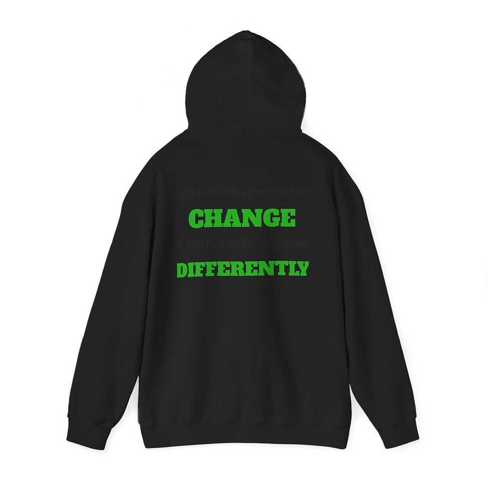 Thumbnail: Fitness Junkie Hoodie - "Change Differently" Motivational Gym Sweatshirt