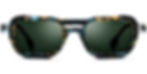 Aviator style acetate frame fashion sunglasses
