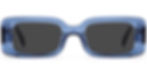 Hello Blue Summer! Rectangular acetate frame sunglasses