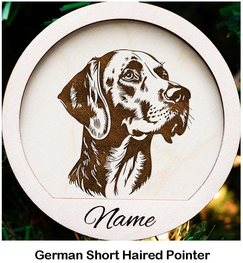 German Short Hair Pointer Personalized Dog Ornament