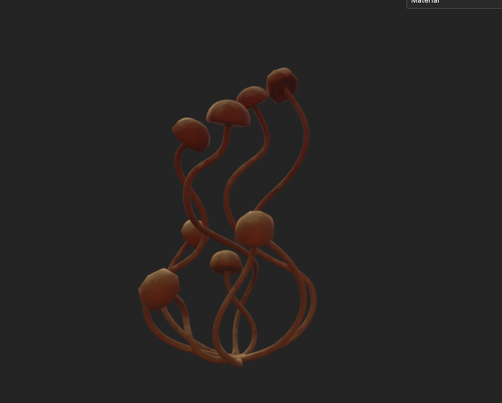 Swirly Mushroom - Back