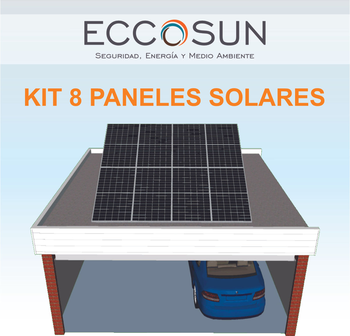 Kit de 8 paneles solares 550W