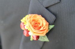 Boutonière couleurs d'automne