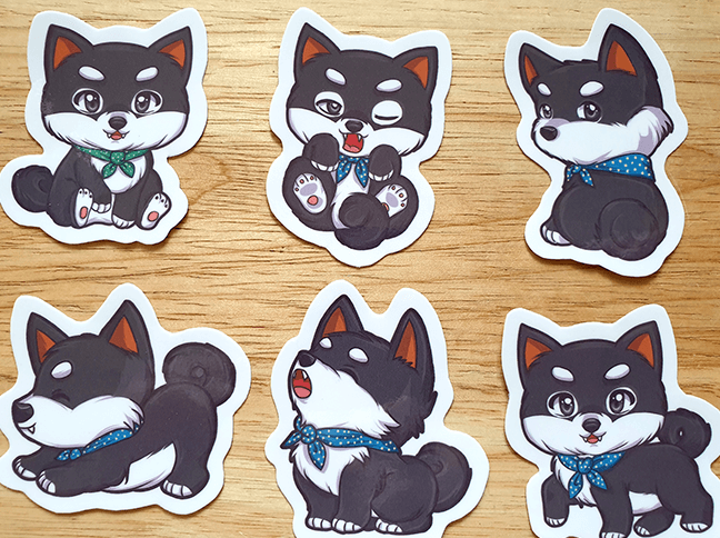 Thumbnail: Shiba Inu Vinyl Stickers