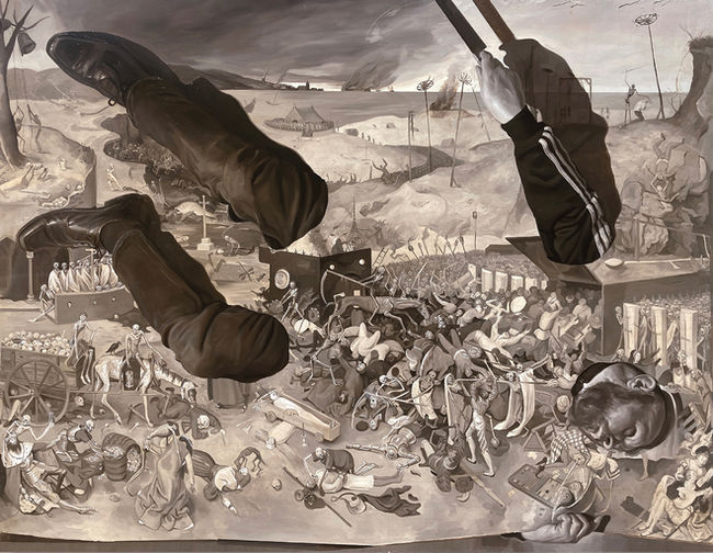 John_Robinson_'the triumph of death (for phil robinson 1951-2021' 160 x 200cm 2021.jpeg