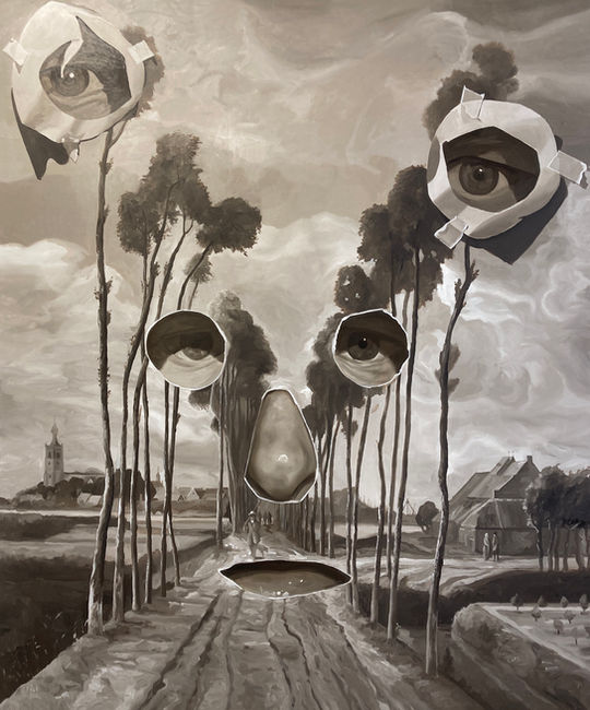 John_Robinson_Big_Hobbermans_with_paper_Eyes_2021