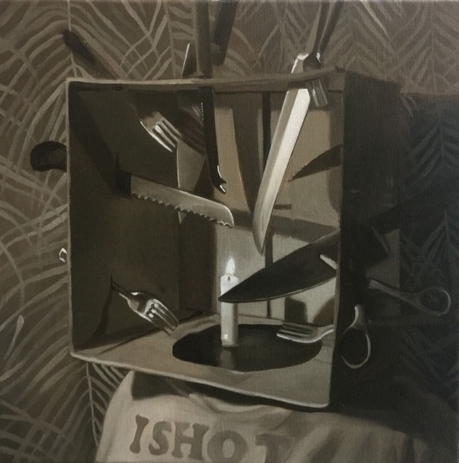 'i'm doing much better now' 40x 40cm 2019