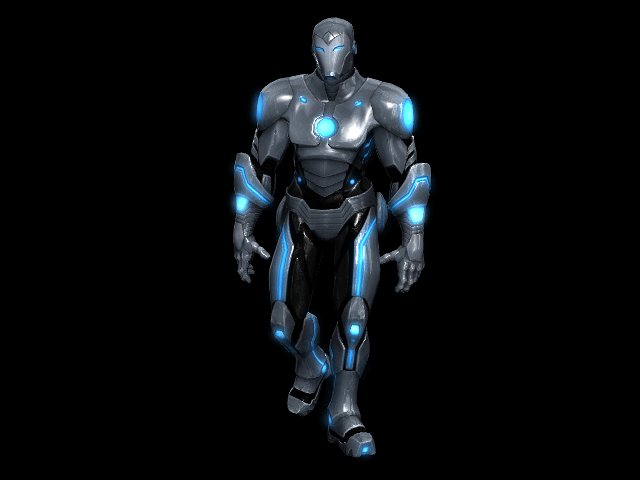 Iron Man.3D.ICLONE.gif