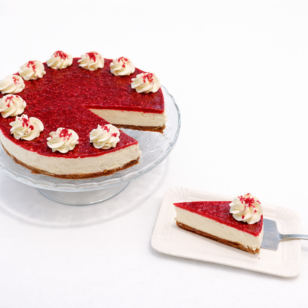 Malinový cheesecake