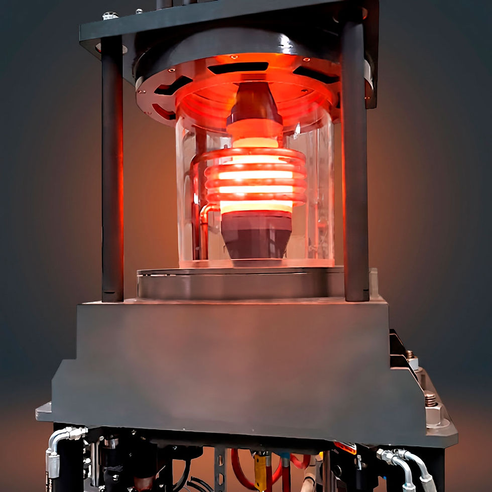 Horno para el sinterizado por inducción al vacío de brocas de perforación para la industria minera.