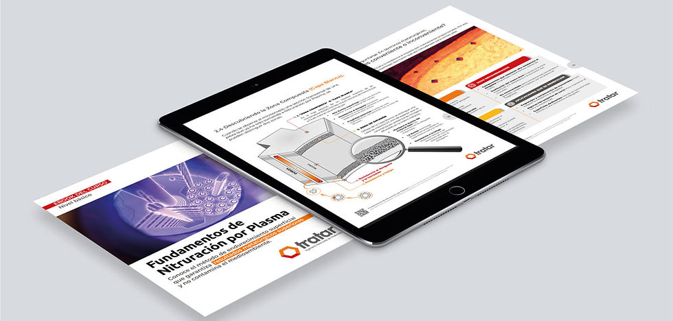 Detalle del contenido del ebook Fundamentos de Nitruración por Plasma, editado en español por ION HEAT y TRATAR.