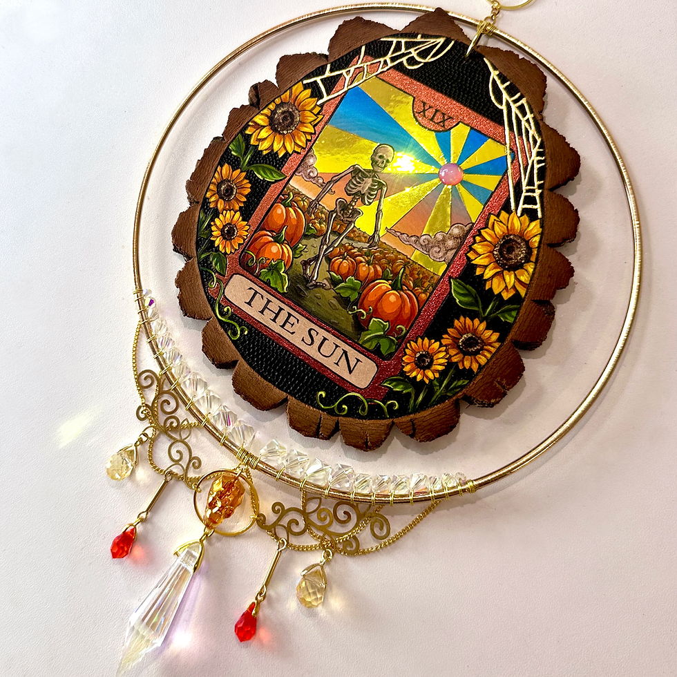 Thumbnail: Halloween edition tarot card suncatchers 